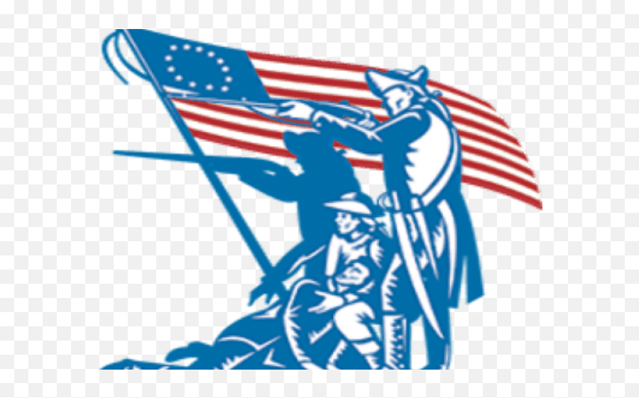 Wars Clipart American Revolution - Militia Flag American Emoji,Revolution Clipart