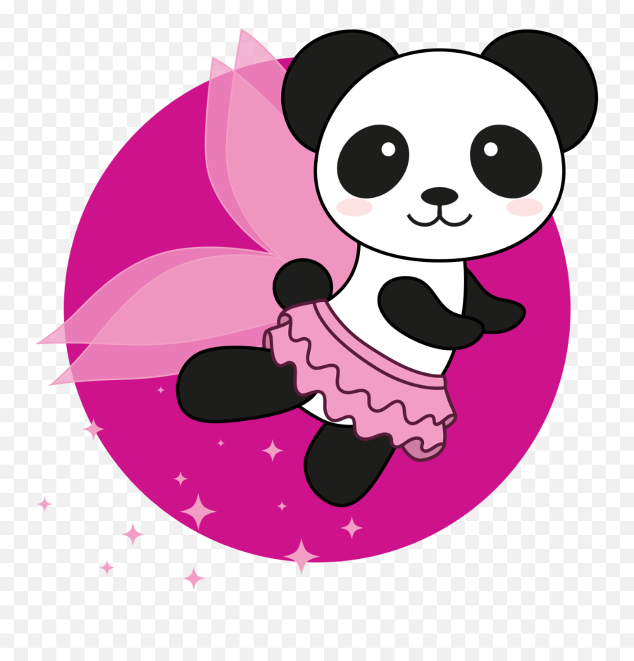 Pixie Panda Plush Logo - Girly Emoji,Panda Logo