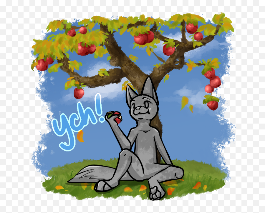 Apple Tree Ych By Chuchuana - Fur Affinity Dot Net Emoji,Picking Apples Clipart