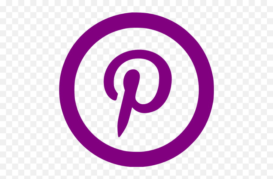 Purple Pinterest 5 Icon - Aesthetic Pinterest Icon Dark Blue Emoji,Pinterest Logo Png