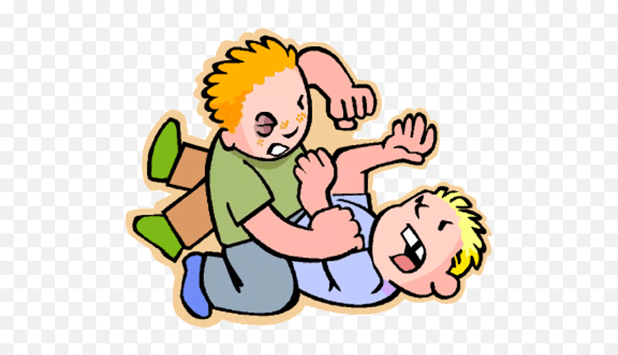 Kids Fighting Clip Art - Fight Clipart Emoji,Sharing Clipart