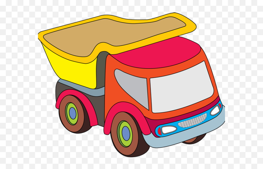 Kids Clipart Truck Kids Truck Transparent Free For Download - Car Toy Clipart Emoji,Truck Clipart