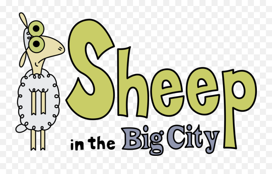 Download Hd Sheep In The Big City Logo Clipart Sheep Cartoon - Sheep In The Big City Logo Emoji,Cartoon Network Logo Png