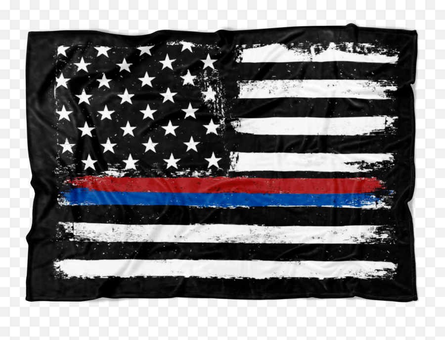 Distressed Tbltrl Stars And Stripes Fleece Blanket - Thin Blue Line Design Emoji,Distressed American Flag Clipart