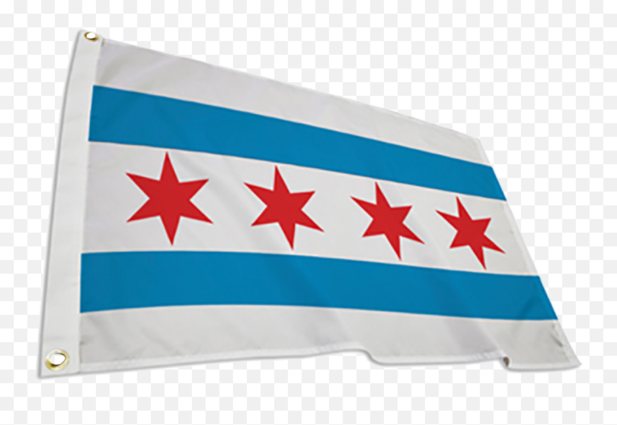 Download Chicago City Flag - Flagpole Emoji,Chicago Flag Png