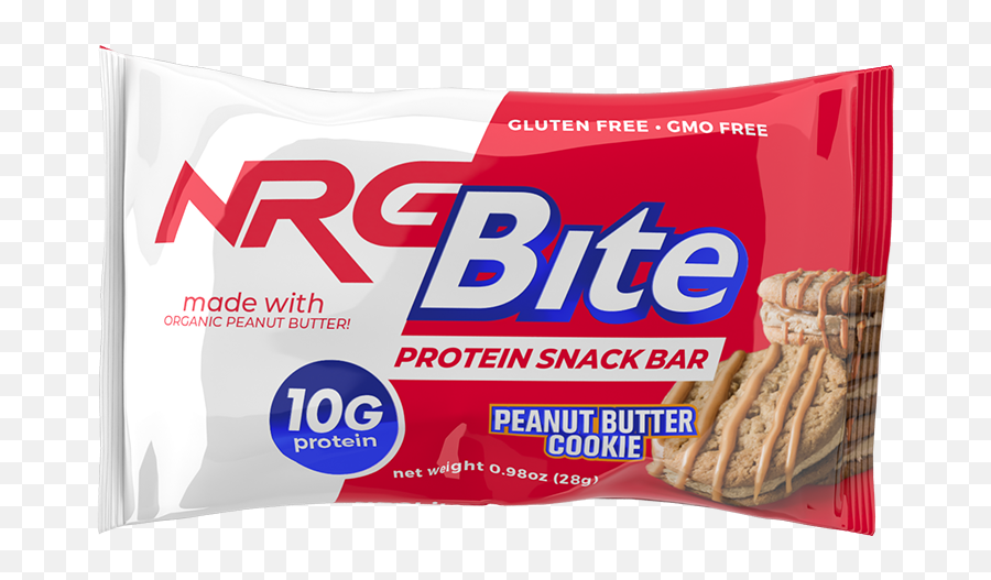 Nrg Bite Peanut Butter Cookie Snack Bar - 12 Ct Therapeutic Food Emoji,Bite Png
