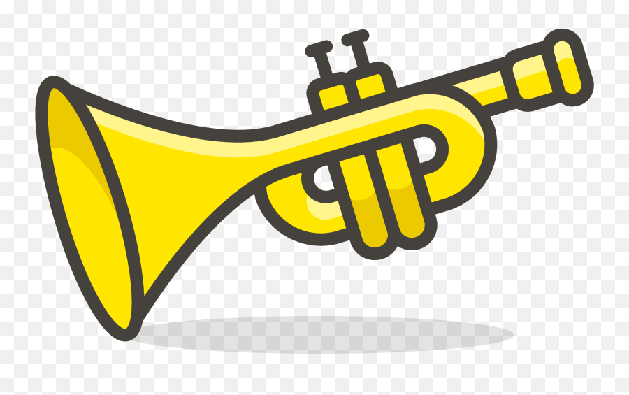 Trumpet Emoji Clipart Free Download Transparent Png - Trompete Clipart,Trumpet Clipart