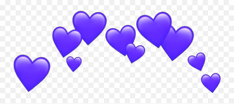 Blue Heart Crown Png Transparent Emoji,Blue Heart Png