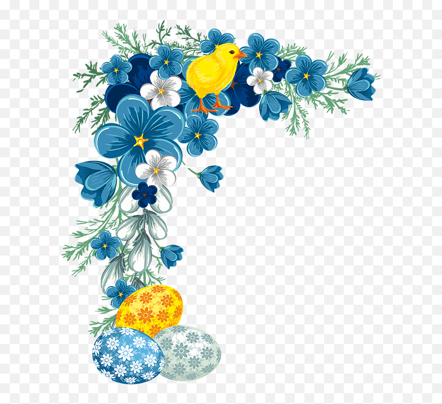 Library Of Flower Black And White Download Corner Border Png - Navy Blue Flower Border Png Emoji,Flower Border Clipart