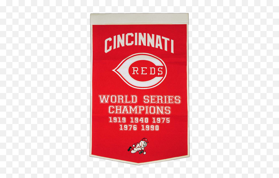Cincinnati Reds World Series Championship Dynasty Banner Emoji,Cincinnati Reds Logo Png