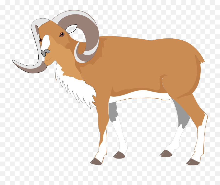 Brown Goat On White Background Free Image Download Emoji,Goat Horns Png