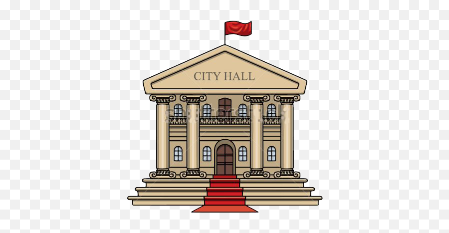 Download Government Action Council - Cartoon City Hall Emoji,Destroyed Building Png