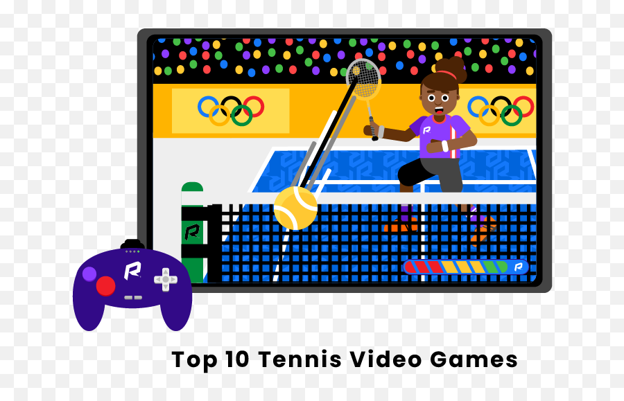 Top 10 Tennis Video Games Emoji,Video Games Transparent