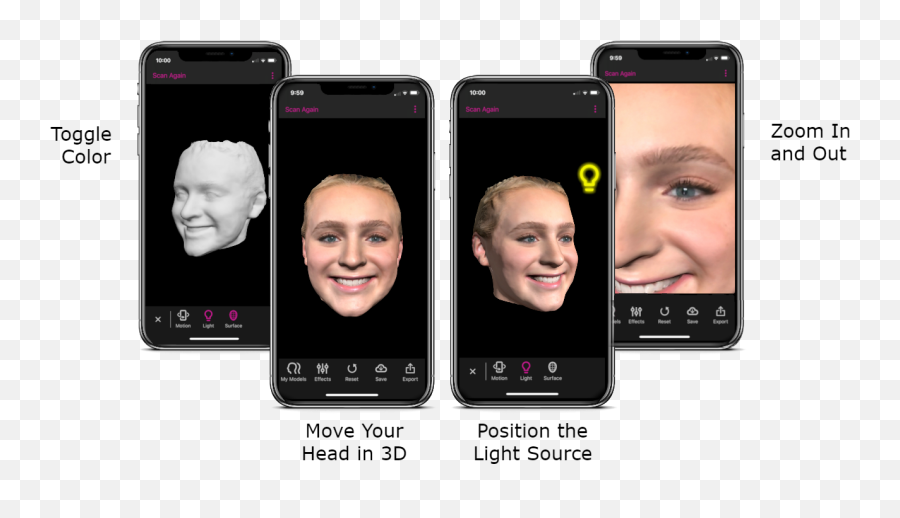 Faceapp For Iphone Bellus3d High - Quality 3d Face Scanning Emoji,Faceapp Logo