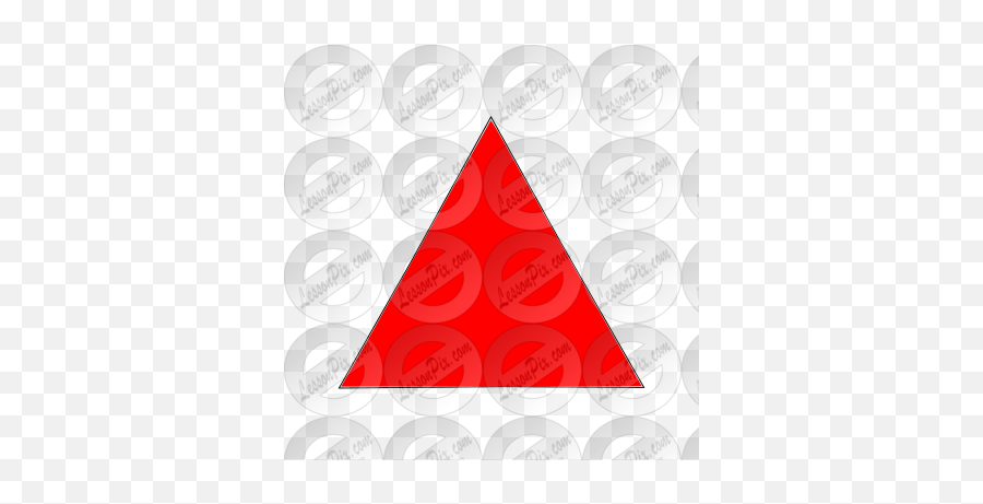 Red Triangle Picture For Classroom - Dot Emoji,Triangle Clipart