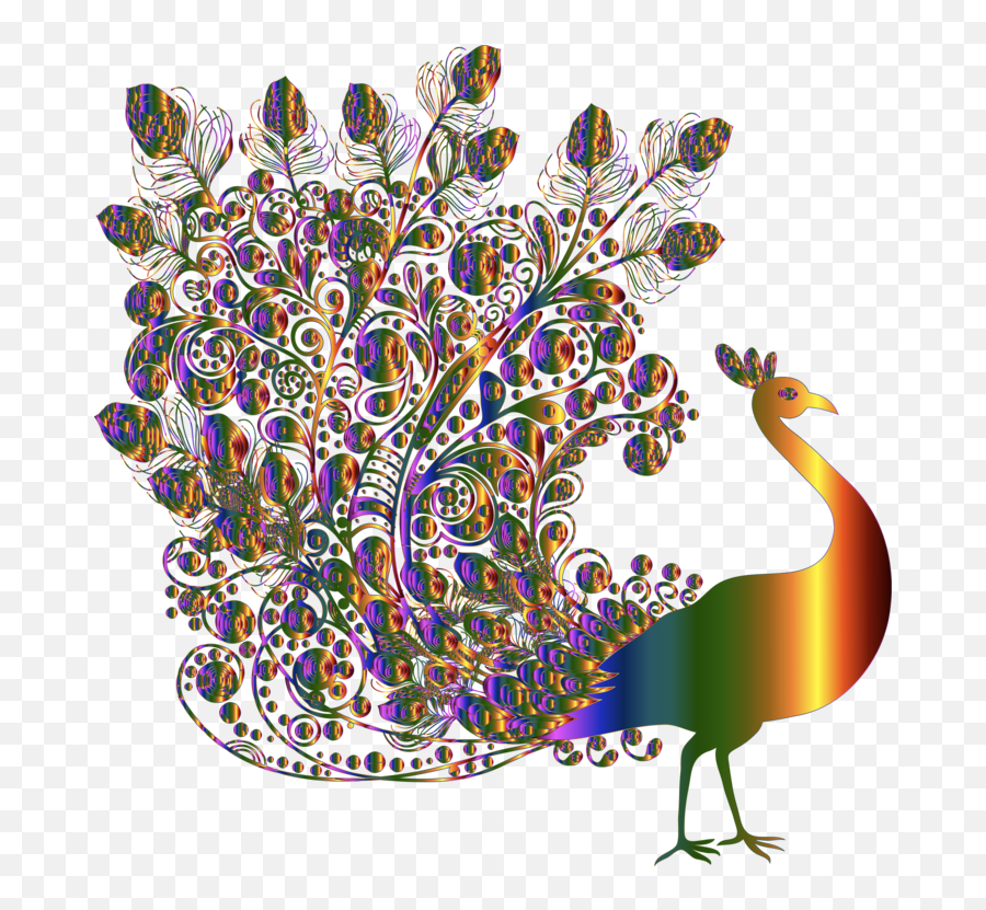 Visual Artsartgalliformes Png Clipart - Royalty Free Svg Png Emoji,Peacock Clipart Free