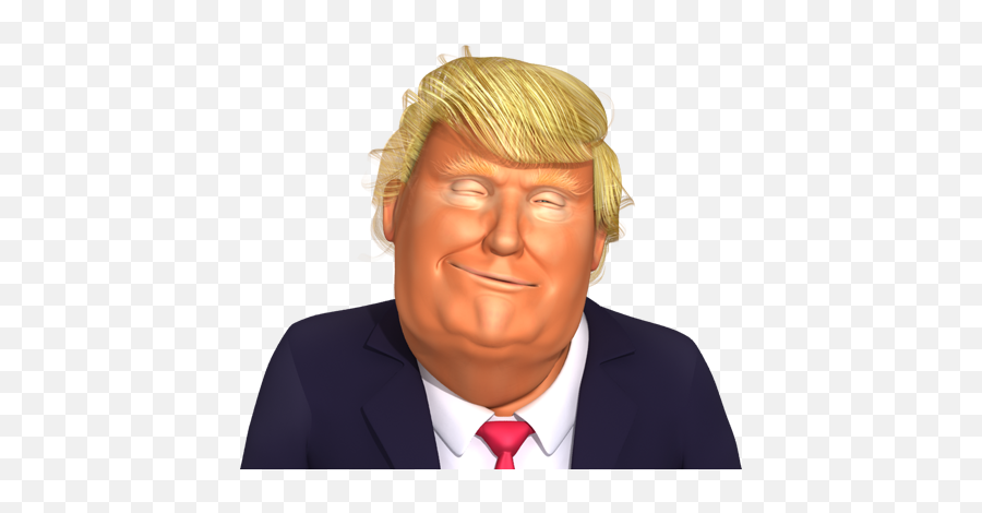 President Donald Trump - Trump Cartoon Face Transparent Suit Separate Emoji,Donald Trump Transparent