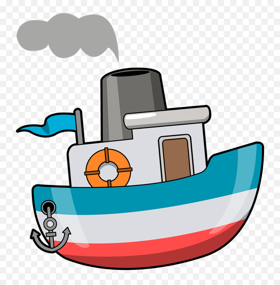 Steam Ship Clip Art Free Vector In Open Office Drawing Svg - Boat Clipart Png Emoji,Steam Clipart