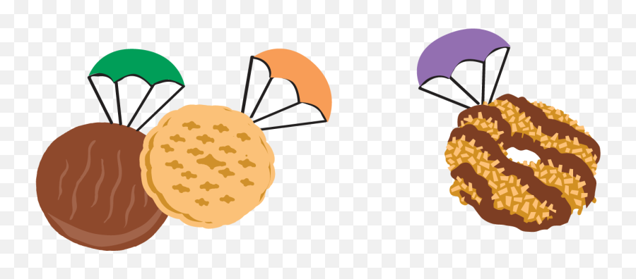 Girl Scout Cookies Clip Art Transparent - Food Emoji,Cookie Clipart