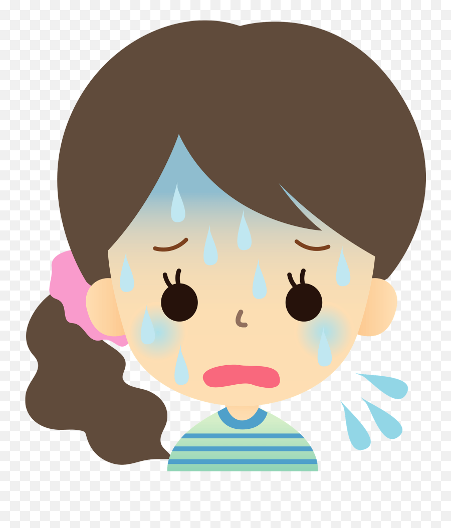 Hyperhidrosis - Child Is Perspiring Too Much Clipart Free Emoji,Toddler Clipart