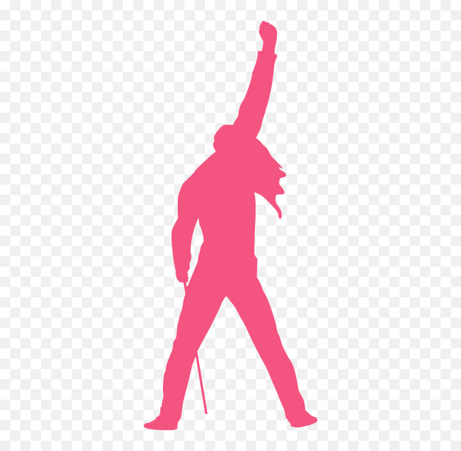 Freddie Mercury Silhouette - Freddie Mercurie Sillhoutte Emoji,Freddie Mercury Clipart