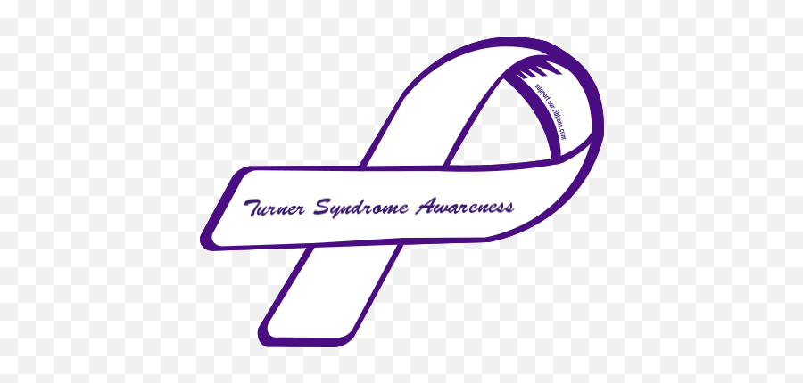 Custom Ribbon Turner Syndrome Awareness Turner Syndrome - Strike Out Als Emoji,Turners Logo