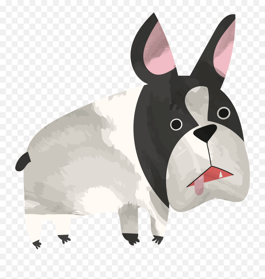 Bulldog Clipart - Dog Emoji,French Bulldog Clipart