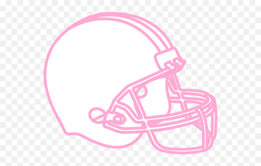 Pink Football Helmet Clip Art At Clkercom - Vector Clip Art Pink Football Helmet Clipart Emoji,Football Helmet Clipart