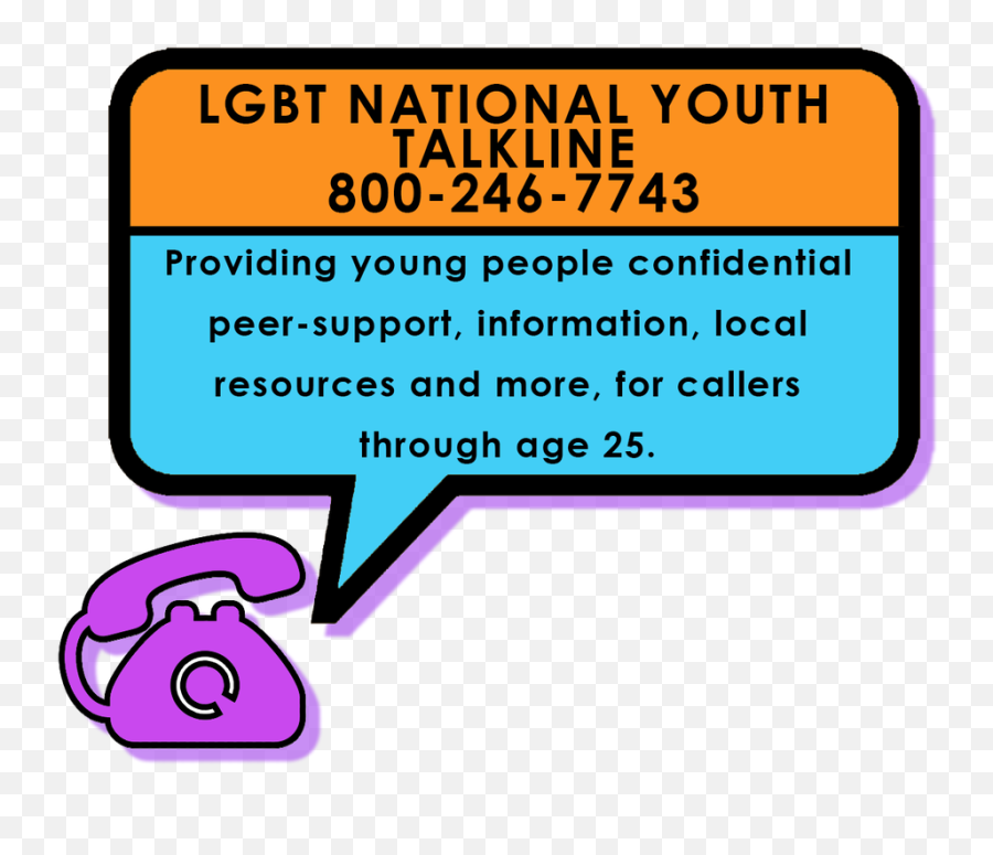Glbt National Help Center - Lgbtq Hotline Emoji,Gays Logo