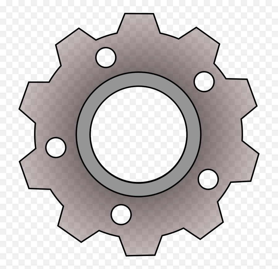 Mechanical Gears Clipart - Simple Gear Clipart Emoji,Gear Clipart