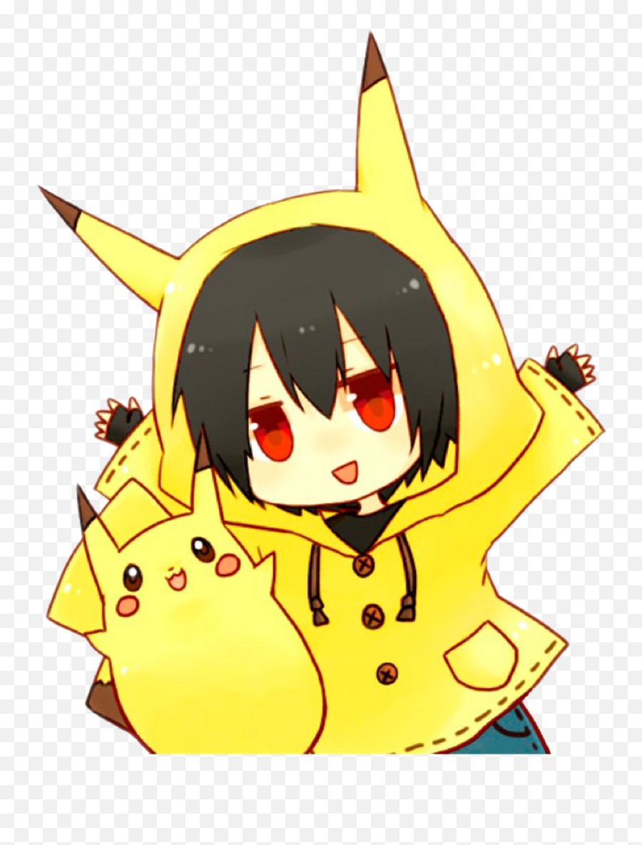 Pokemon Pikachu Chibi Anime Boy Cute Tumblr - Red Y Emoji,Cute Tumblr Transparent