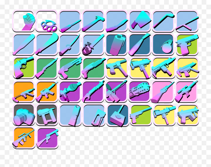 Stylish Weapon Icons For Gta Vice City Emoji,Gta Vice City Logo