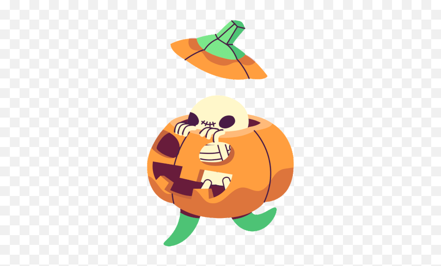 Calabaza Pumpkin Sticker - Calabaza Pumpkin Skeleto Emoji,Pumpkin Spice Clipart