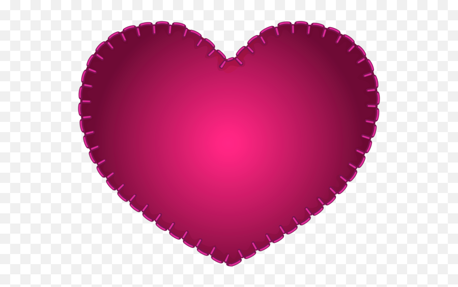 Pink Heart Sewing Style Png Clipart Pink Heart Fashion Emoji,Joint Clipart