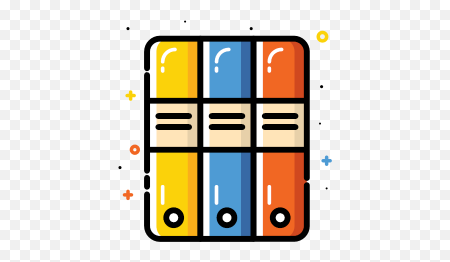 Colorful Documents Folders Office Icon - Office Icons Emoji,Office Icon Png