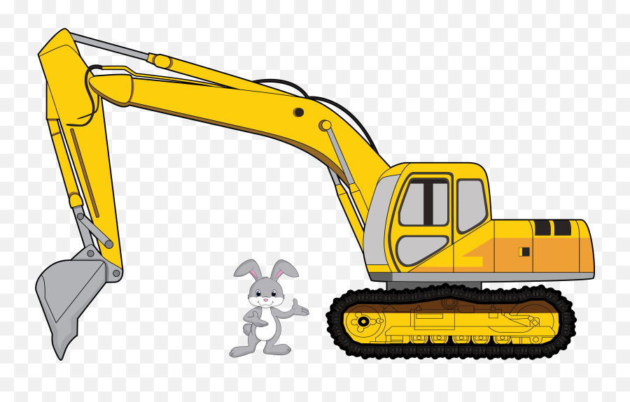 Bulldozer Svg Cartoon Construction - Cartoon Backhoe Emoji,Bulldozer Clipart
