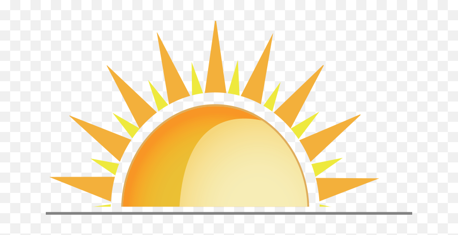 Clipart Sun Half Picture 688983 Clipart Sun Half - Horizontal Emoji,Sun Clipart