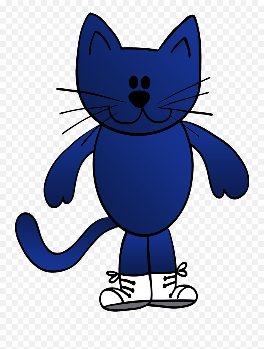 Clip Art Pete The Cat - Transparent Pete The Cat Clip Art Emoji,Cats Clipart