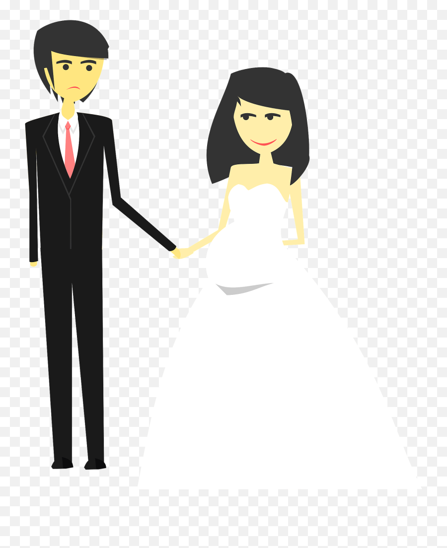 Bride And Groom Clipart Free Download Transparent Png - Formal Wear Emoji,Bride And Groom Clipart