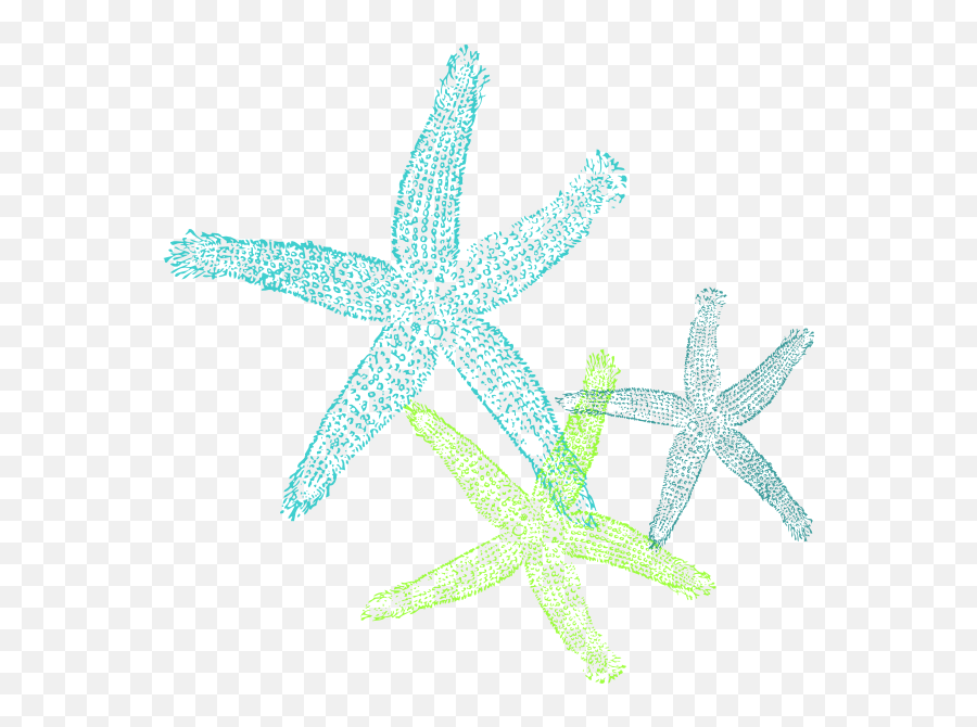 Green Starfish - Teal Starfish Transparent Cartoon Jingfm Fish Clip Art Emoji,Starfish Clipart