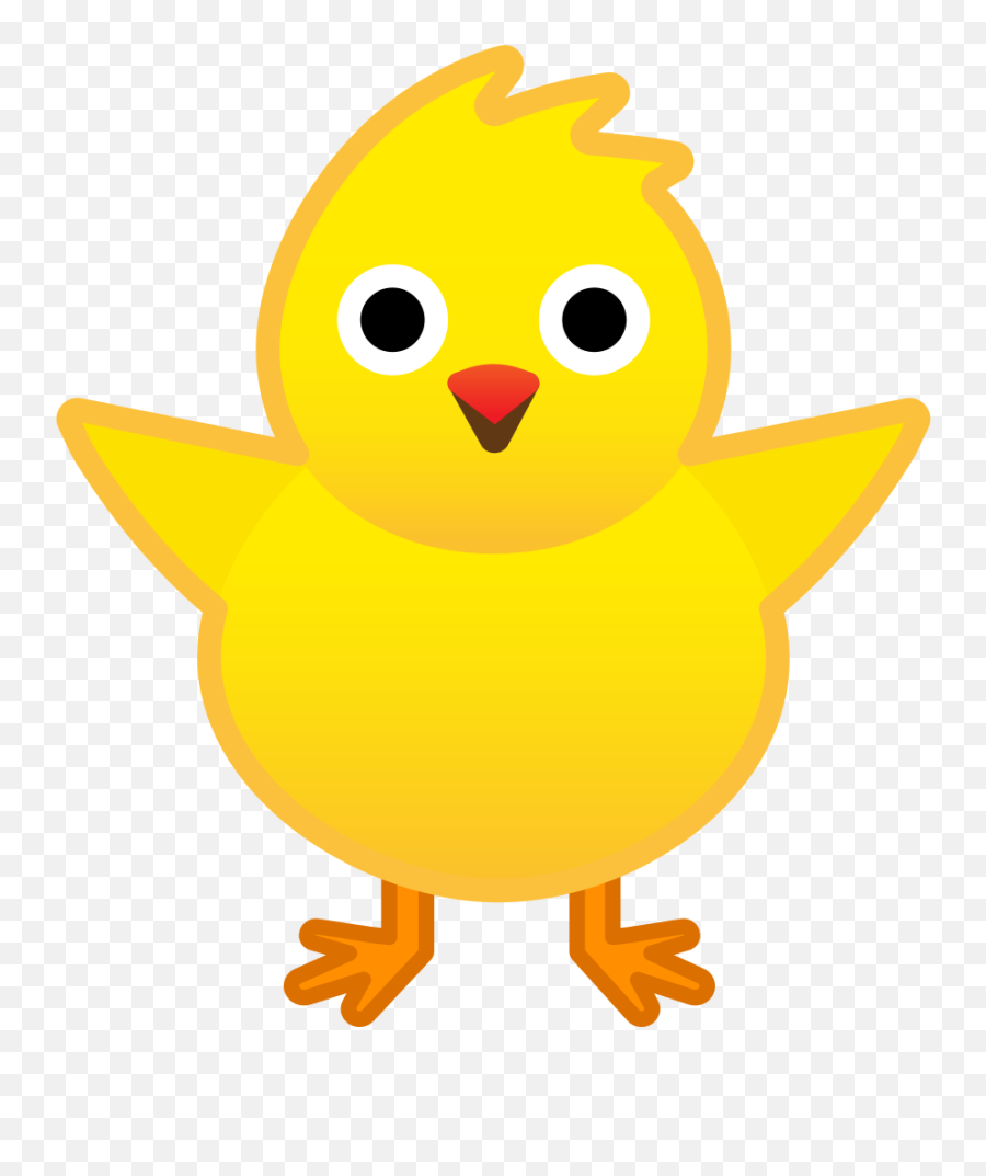 Front Facing Baby Chick Icon Noto Emoji Animals Nature - Chicken Emoji,Baby Emoji Png