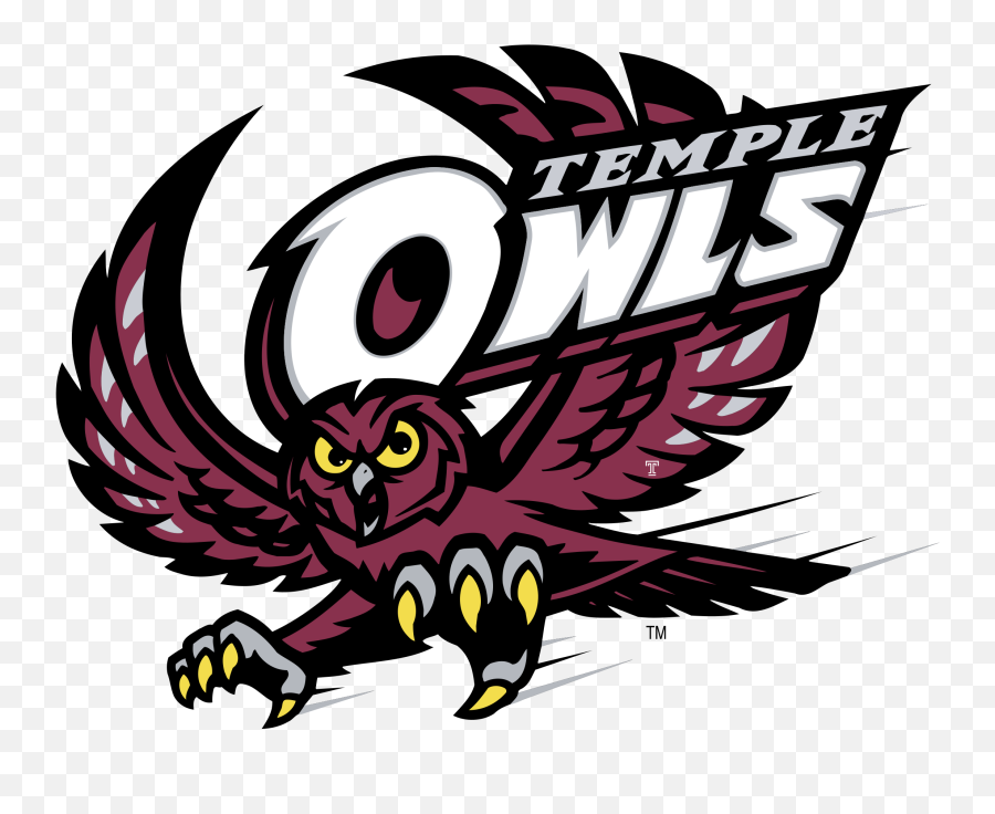 Temple Owls Logo Png Transparent Svg - Temple Owls Logo Emoji,Owl Logo