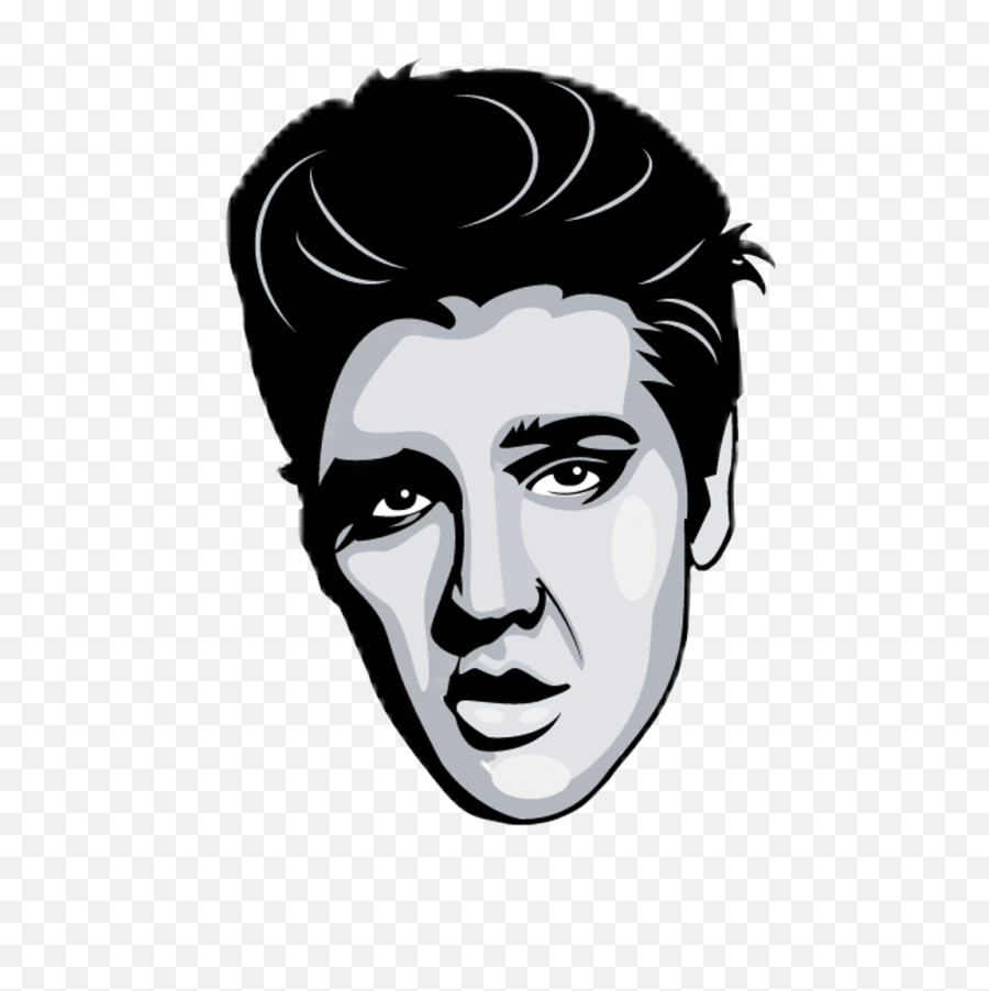 Download Elvis Presley Rocknroll - Elvis Vector Emoji,Rockstar Clipart