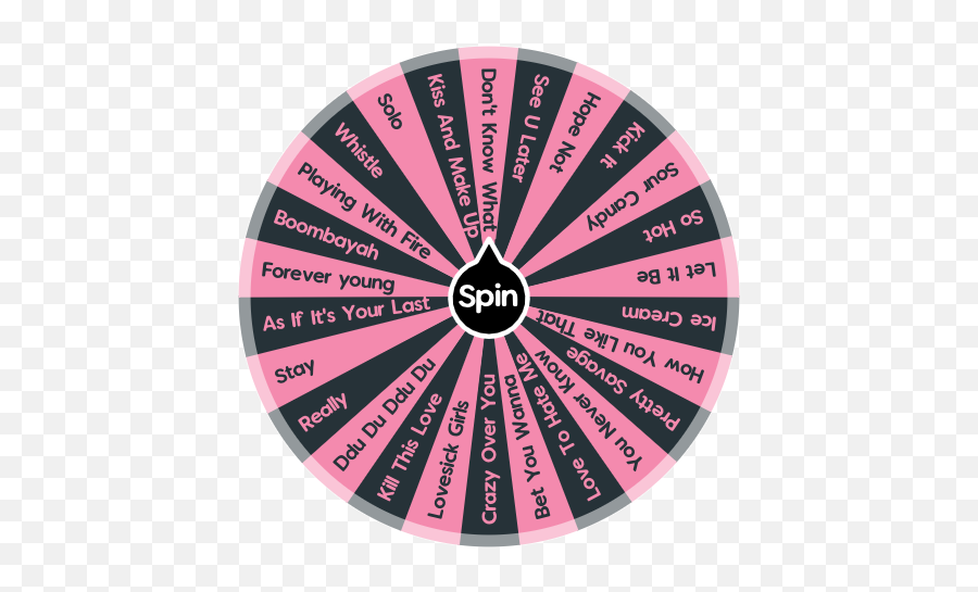Blackpink Songs Spin The Wheel App - Dot Emoji,Black Pink Logo