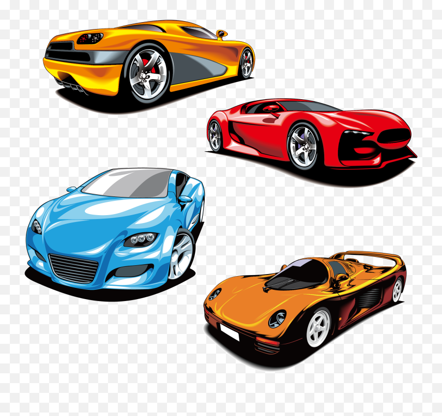Download Race Car Clipart Lamborghini - Cartoon Sports Car Clipart Emoji,Race Car Clipart