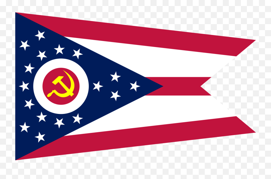 Fileohio Communist Flagpng - Wikimedia Commons Flag Of Ohio Emoji,Communism Png