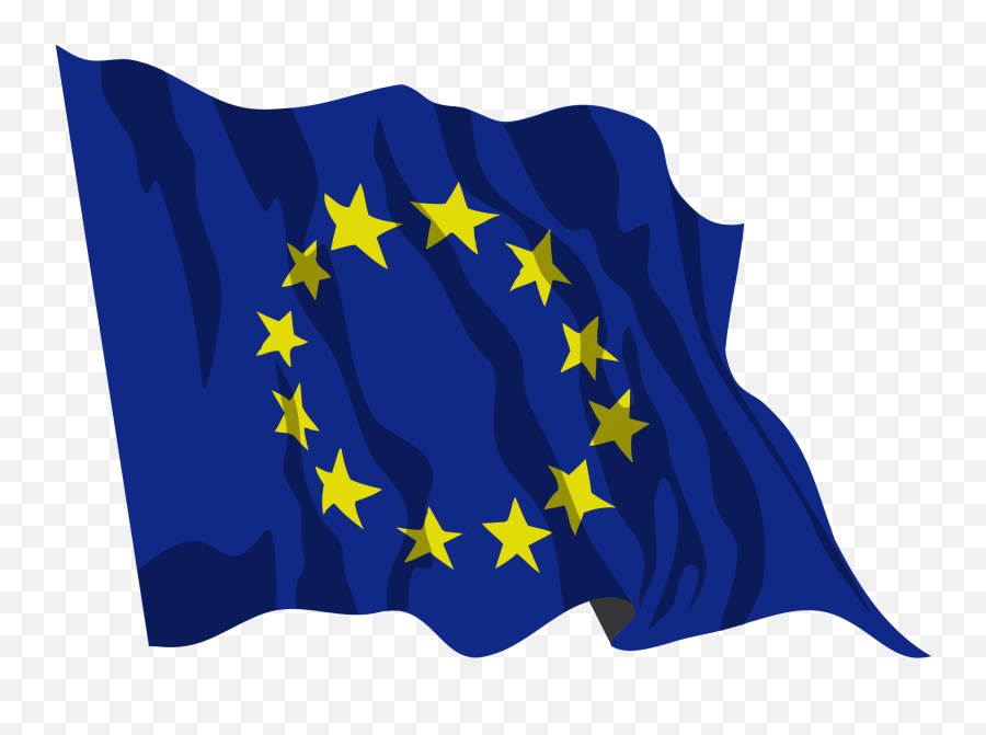 Waving Flag - European Union Flag Png Hd Png Download Transparent Europe Flag Png Emoji,Waving Flag Png
