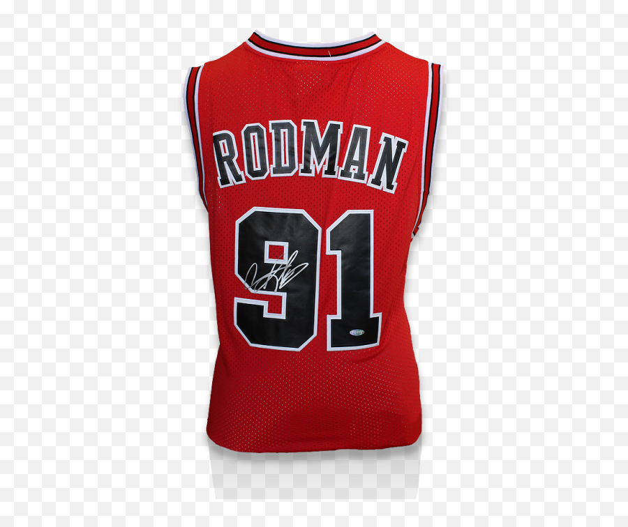 Dennis Rodman Signed Chicago Bulls Home Jersey Emoji,Chicago Bulls Logo Transparent