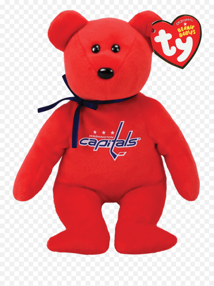 Washington Capitals - Nhl Bear Beanie Babies Boston Red Sox Emoji,Washington Capitals Logo