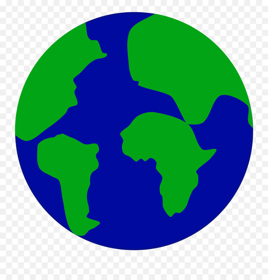 Earth With Continents Separated Emoji,Separation Clipart